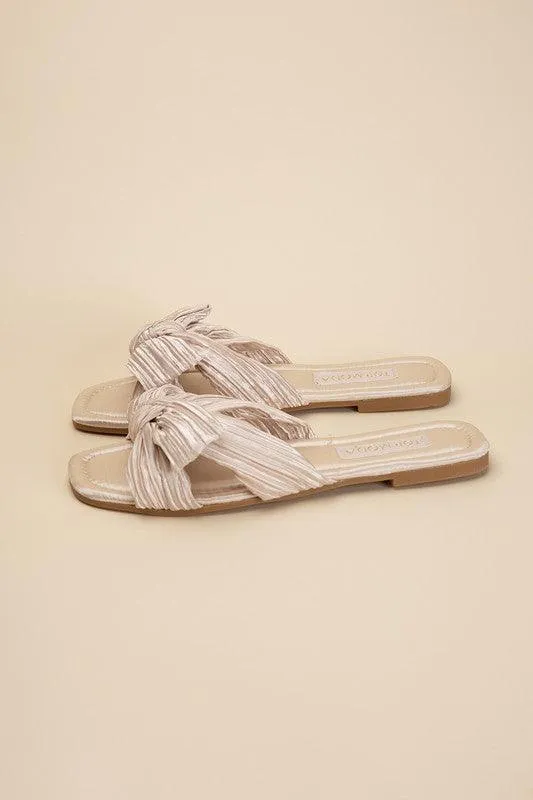 Womens Sandals Style No. Gemma-66 Bow Flat Slides