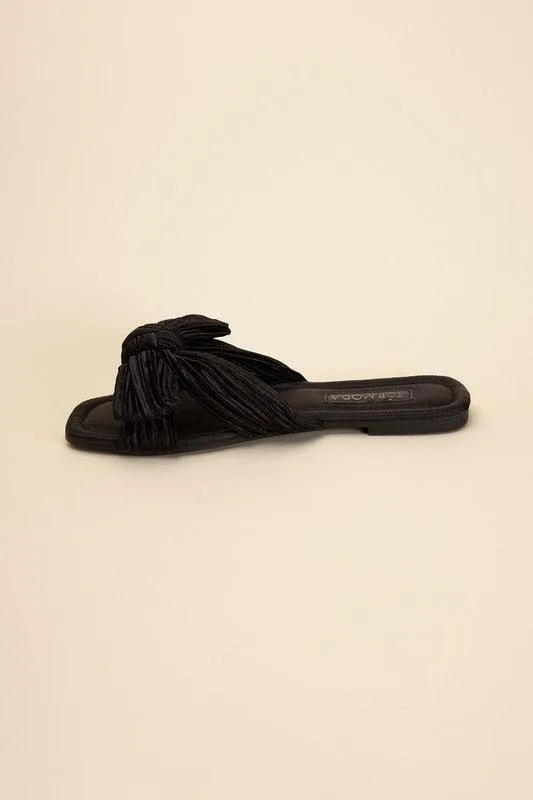 Womens Sandals Style No. Gemma-66 Bow Flat Slides