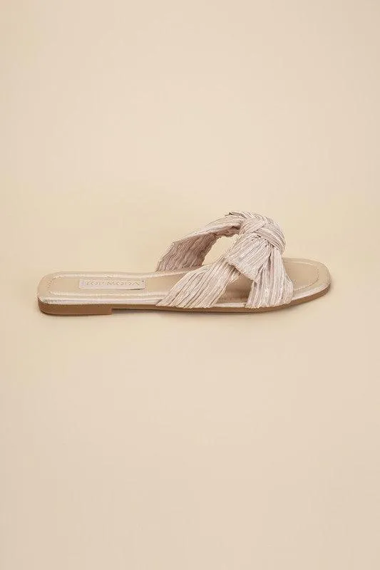 Womens Sandals Style No. Gemma-66 Bow Flat Slides