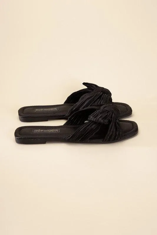 Womens Sandals Style No. Gemma-66 Bow Flat Slides