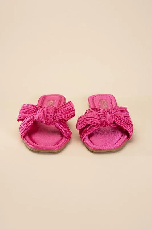 Womens Sandals Style No. Gemma-66 Bow Flat Slides