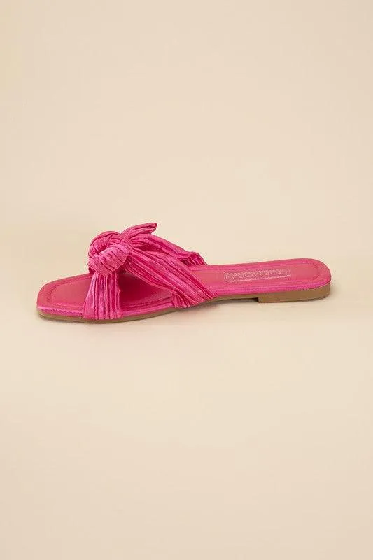 Womens Sandals Style No. Gemma-66 Bow Flat Slides