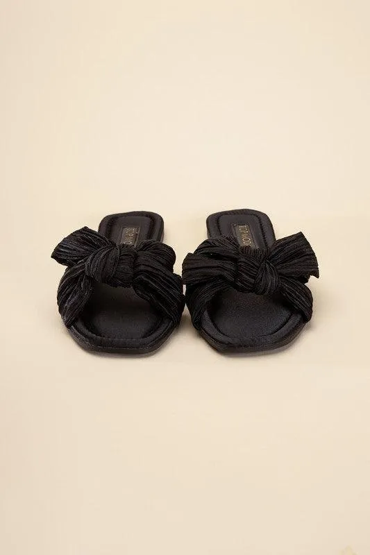 Womens Sandals Style No. Gemma-66 Bow Flat Slides
