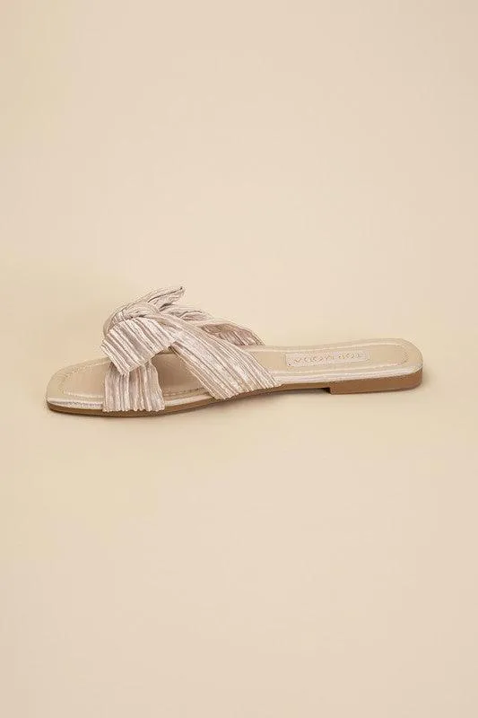 Womens Sandals Style No. Gemma-66 Bow Flat Slides
