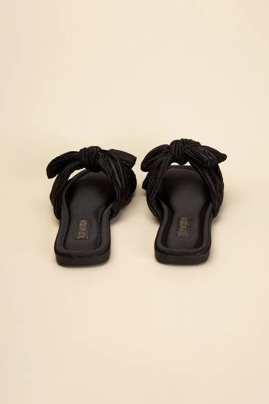 Womens Sandals Style No. Gemma-66 Bow Flat Slides