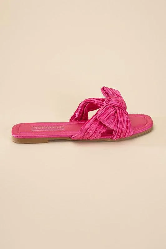 Womens Sandals Style No. Gemma-66 Bow Flat Slides