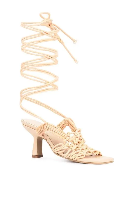 Women's Shoes Beroe Braided Handcrafted Lace Up Sandal