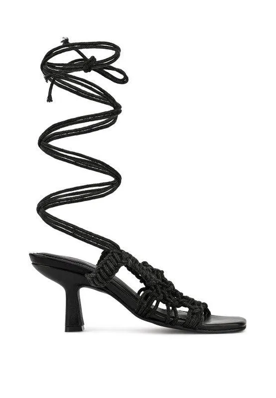 Women's Shoes Beroe Braided Handcrafted Lace Up Sandal