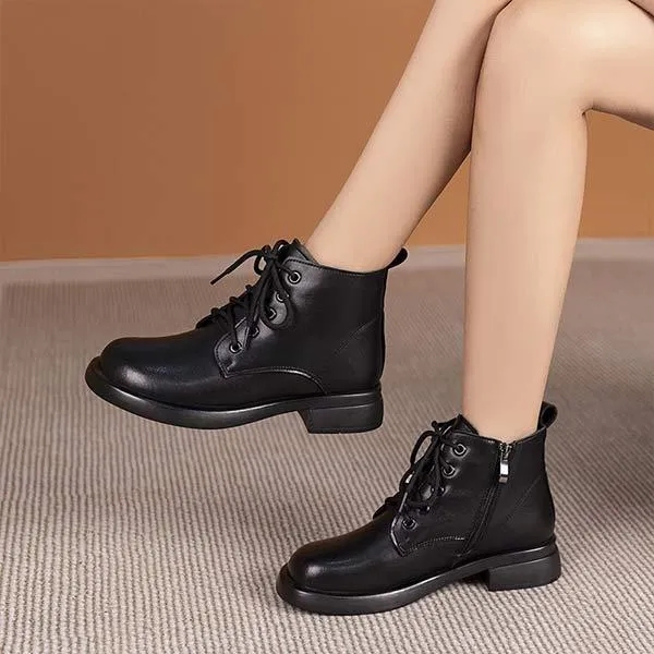 Women's Strap Martin Boots 31395976C