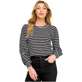 Women's Striped Long Sleeve Blouse