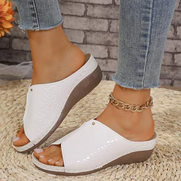 Women's Wedge Platform Slide Sandals 52285814C