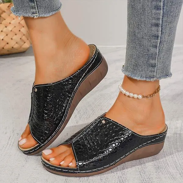 Women's Wedge Platform Slide Sandals 52285814C