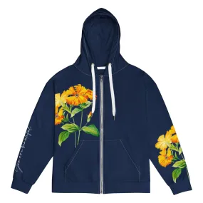 Yellow and Navy zip hoodie