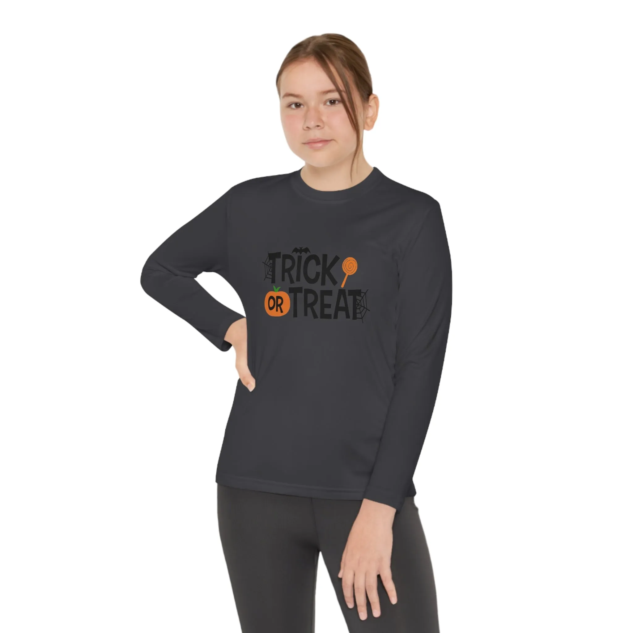 Youth Long Sleeve Trick Or Treat Tee