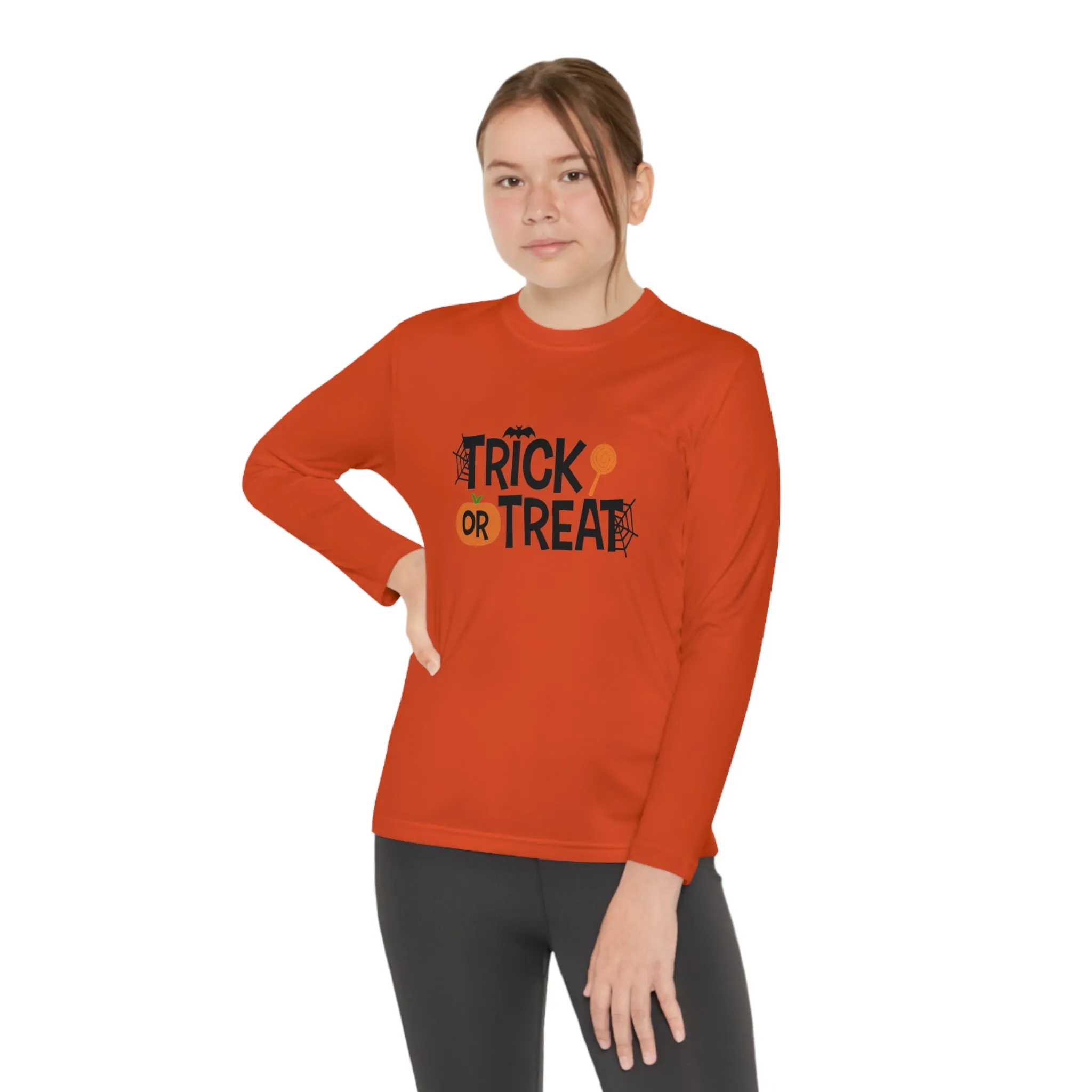 Youth Long Sleeve Trick Or Treat Tee