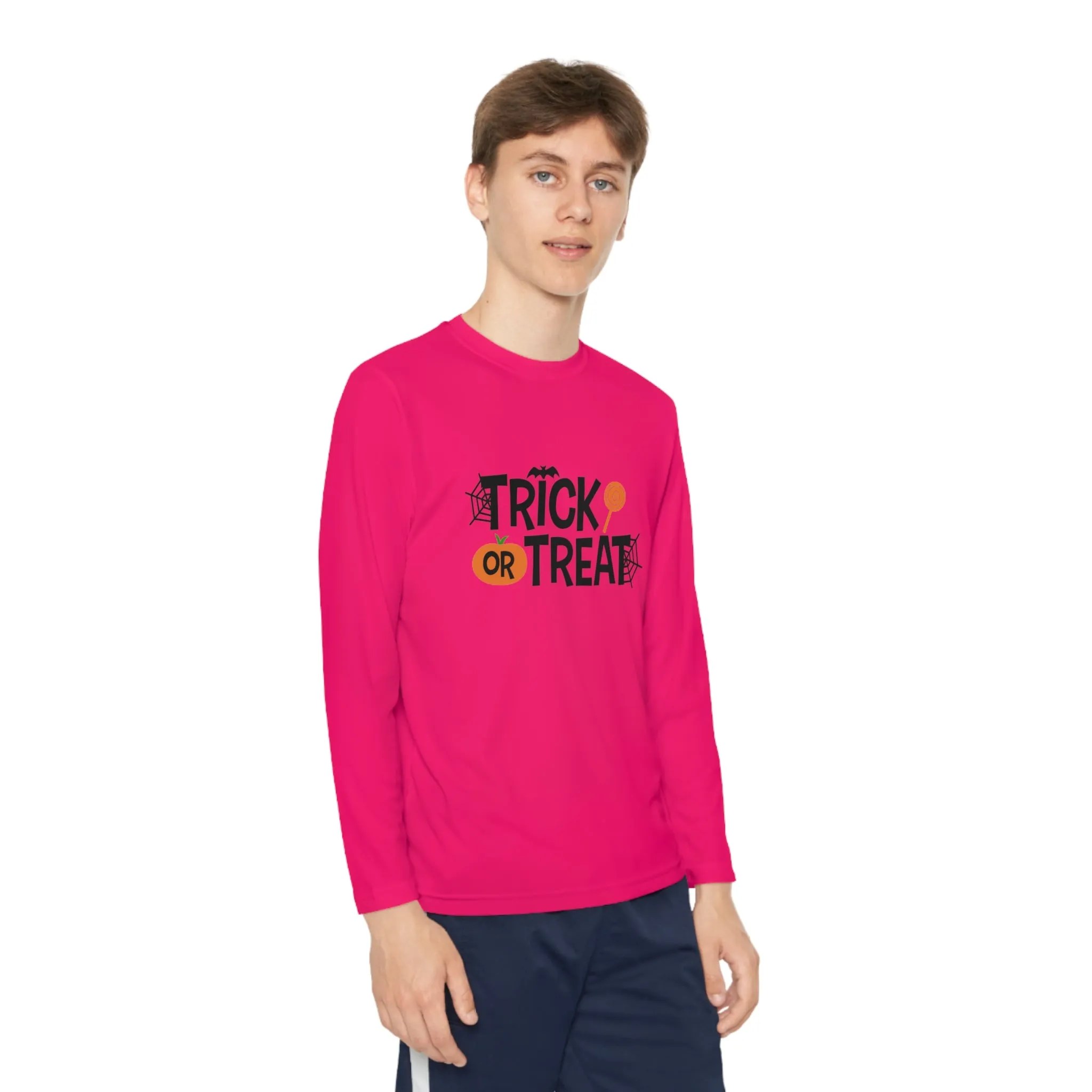 Youth Long Sleeve Trick Or Treat Tee