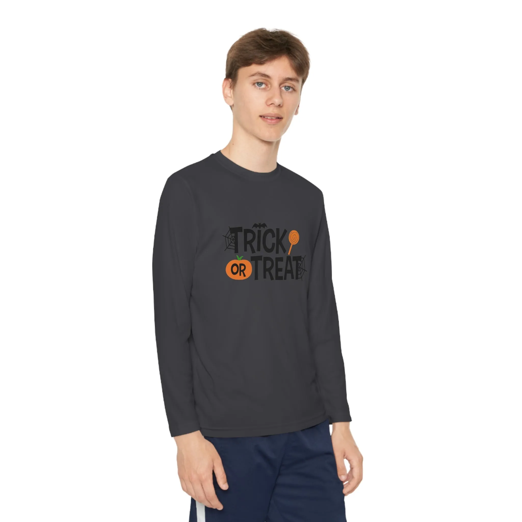 Youth Long Sleeve Trick Or Treat Tee