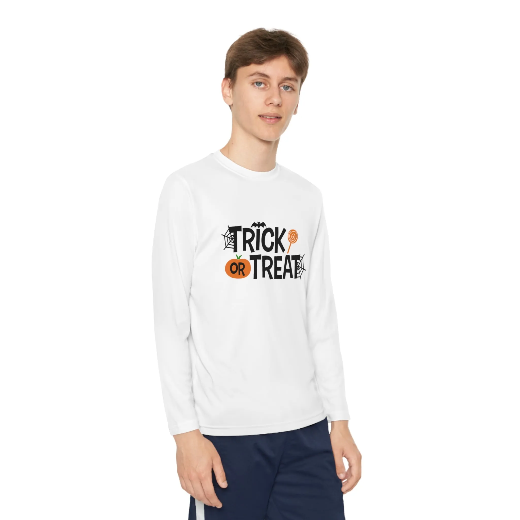 Youth Long Sleeve Trick Or Treat Tee