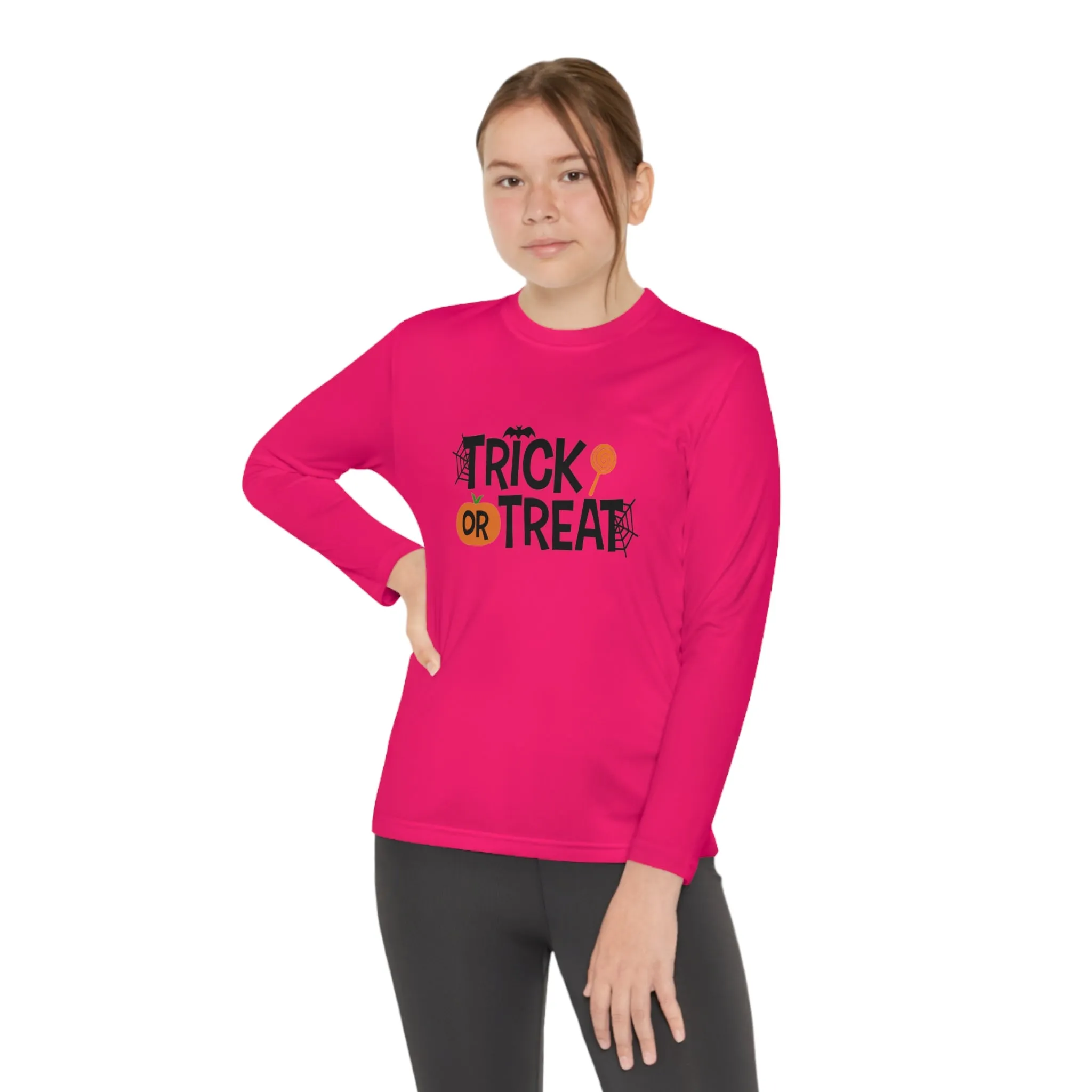 Youth Long Sleeve Trick Or Treat Tee