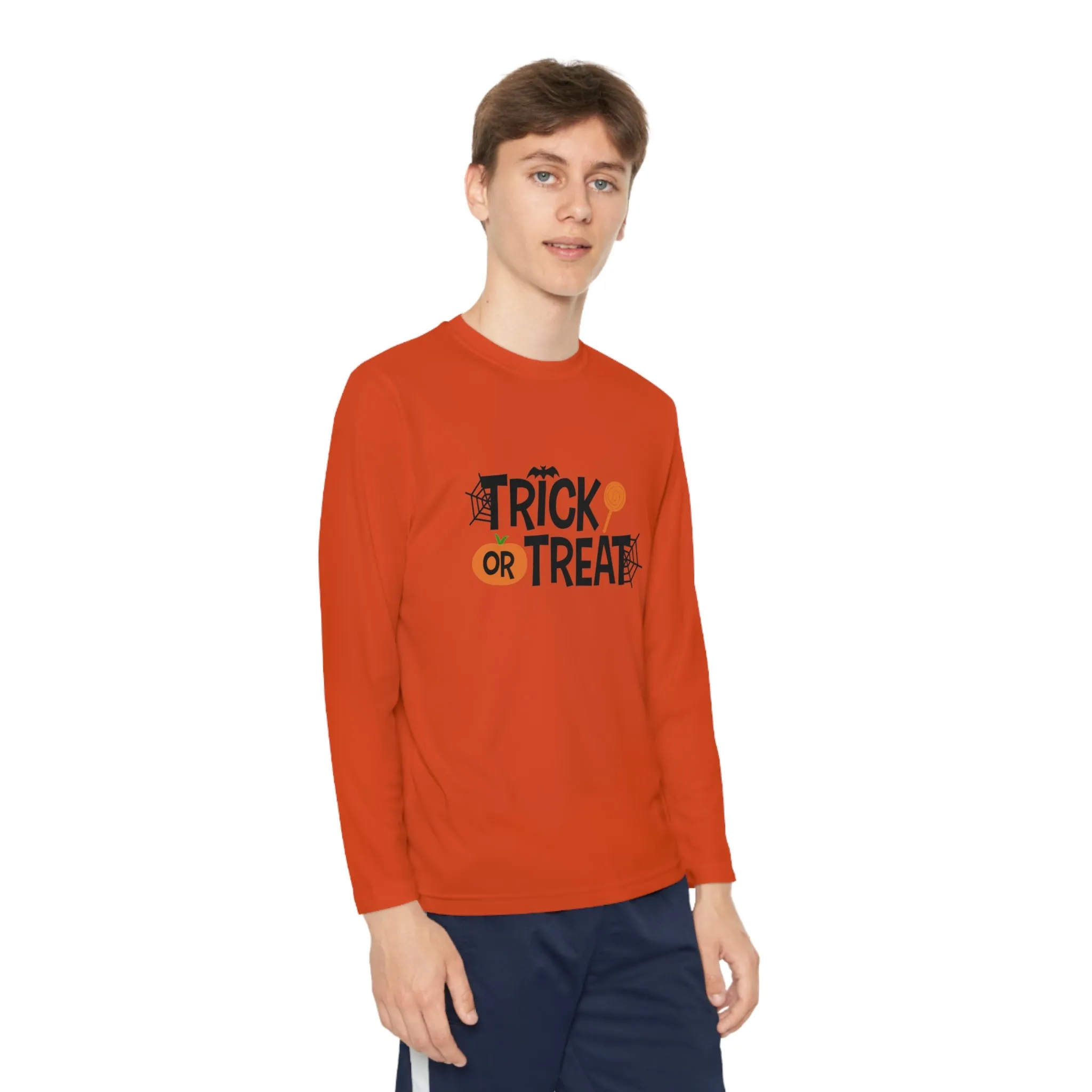 Youth Long Sleeve Trick Or Treat Tee
