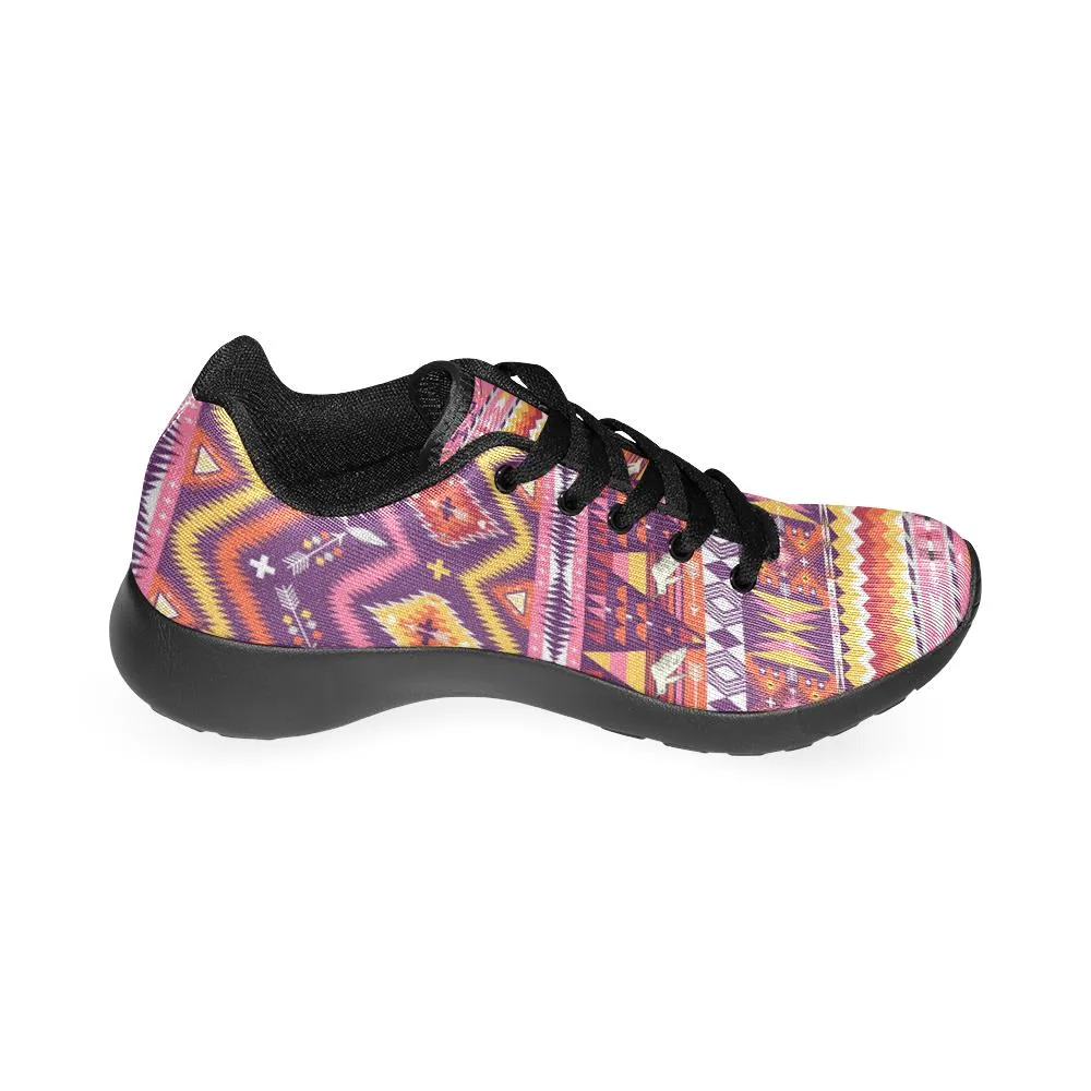 Zenzzle Aztec geometric pattern print on Women's Running shoes Casual Lightweight Athletic Sneakers US size 6-15