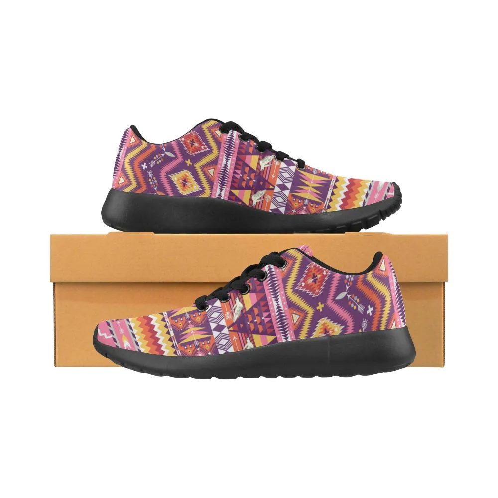 Zenzzle Aztec geometric pattern print on Women's Running shoes Casual Lightweight Athletic Sneakers US size 6-15