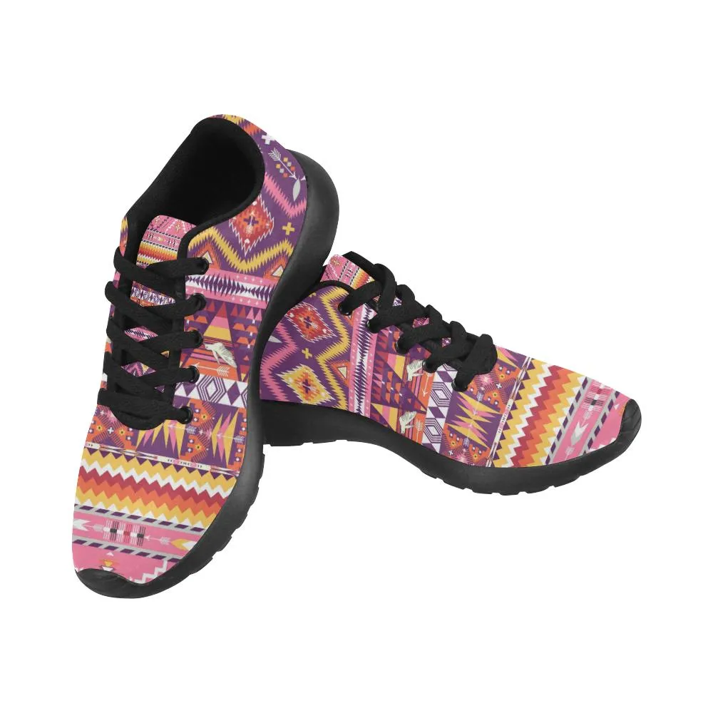 Zenzzle Aztec geometric pattern print on Women's Running shoes Casual Lightweight Athletic Sneakers US size 6-15