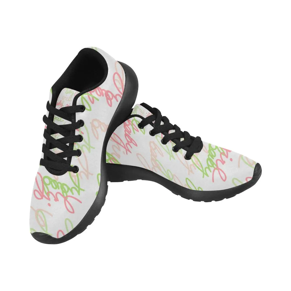 Zenzzle Baby girl pattern print on Women's Running shoes Casual Lightweight Athletic Sneakers US size 6-15