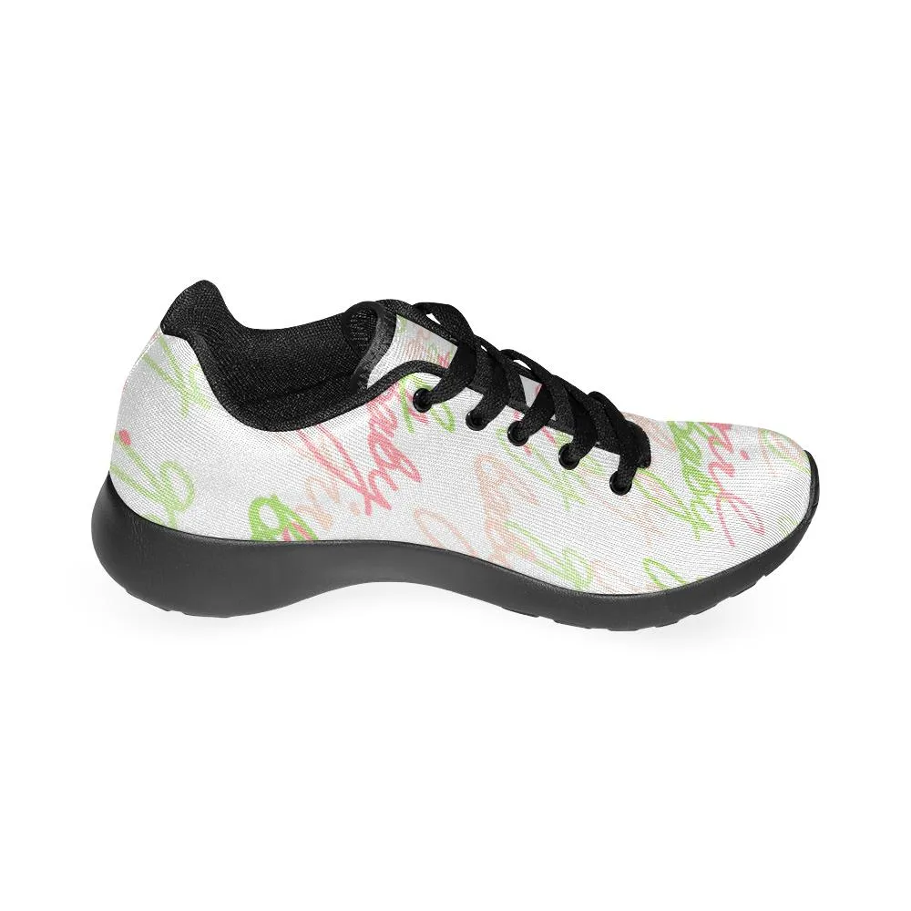 Zenzzle Baby girl pattern print on Women's Running shoes Casual Lightweight Athletic Sneakers US size 6-15