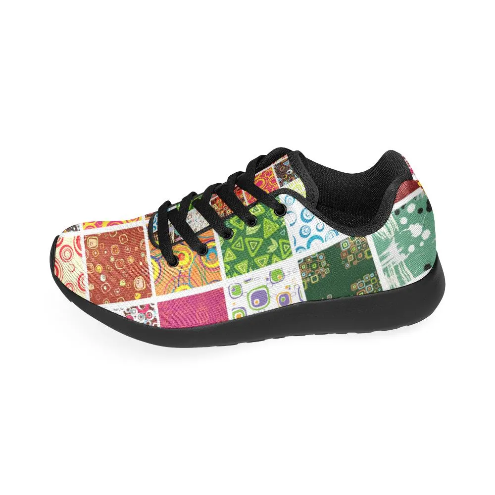 Zenzzle colored set pattern print on Women's Running shoes Casual Lightweight Athletic Sneakers US size 6-15