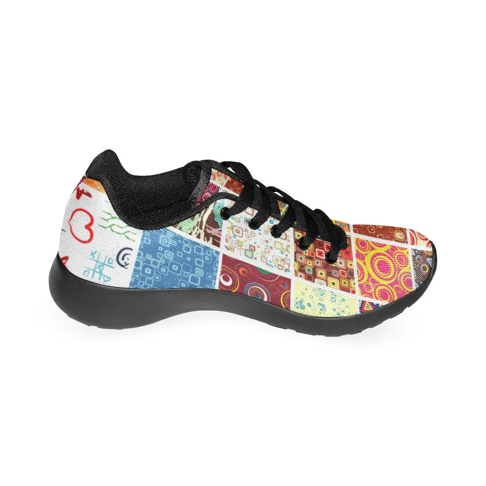 Zenzzle colored set pattern print on Women's Running shoes Casual Lightweight Athletic Sneakers US size 6-15