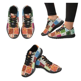 Zenzzle colored set pattern print on Women's Running shoes Casual Lightweight Athletic Sneakers US size 6-15