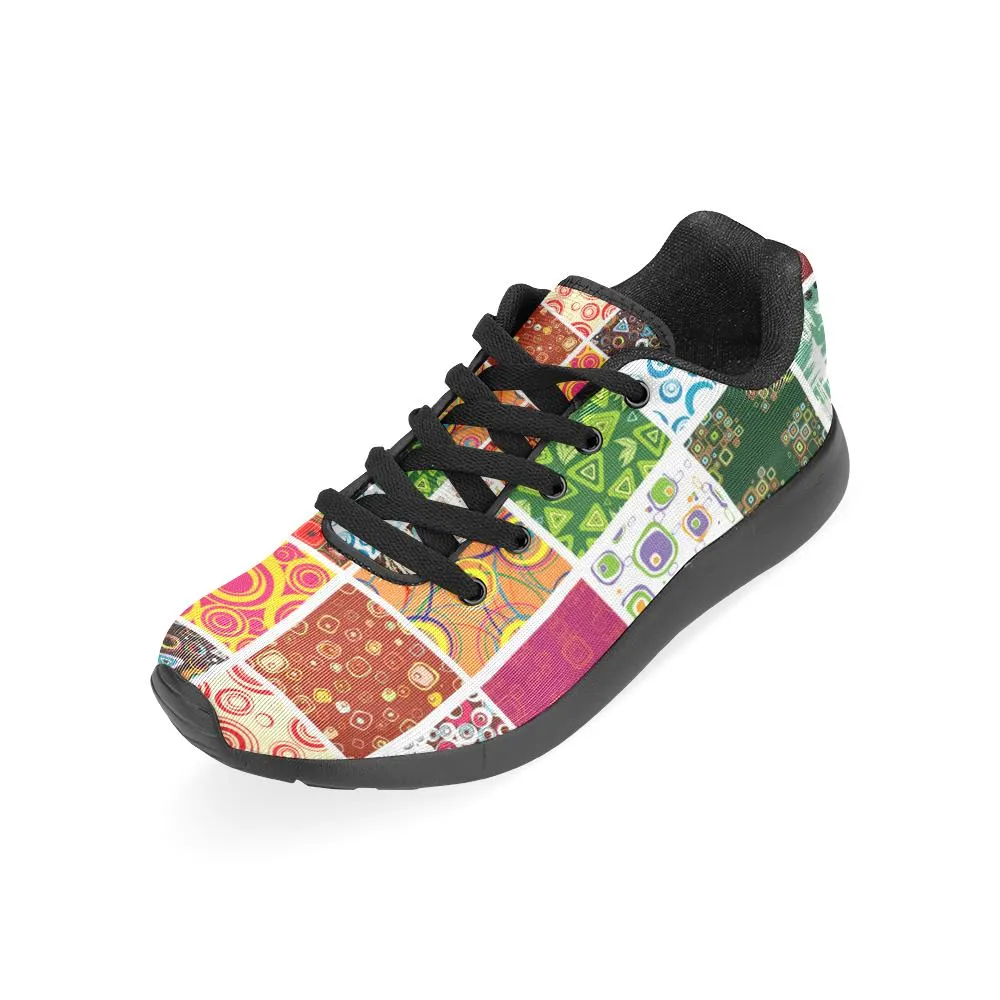 Zenzzle colored set pattern print on Women's Running shoes Casual Lightweight Athletic Sneakers US size 6-15