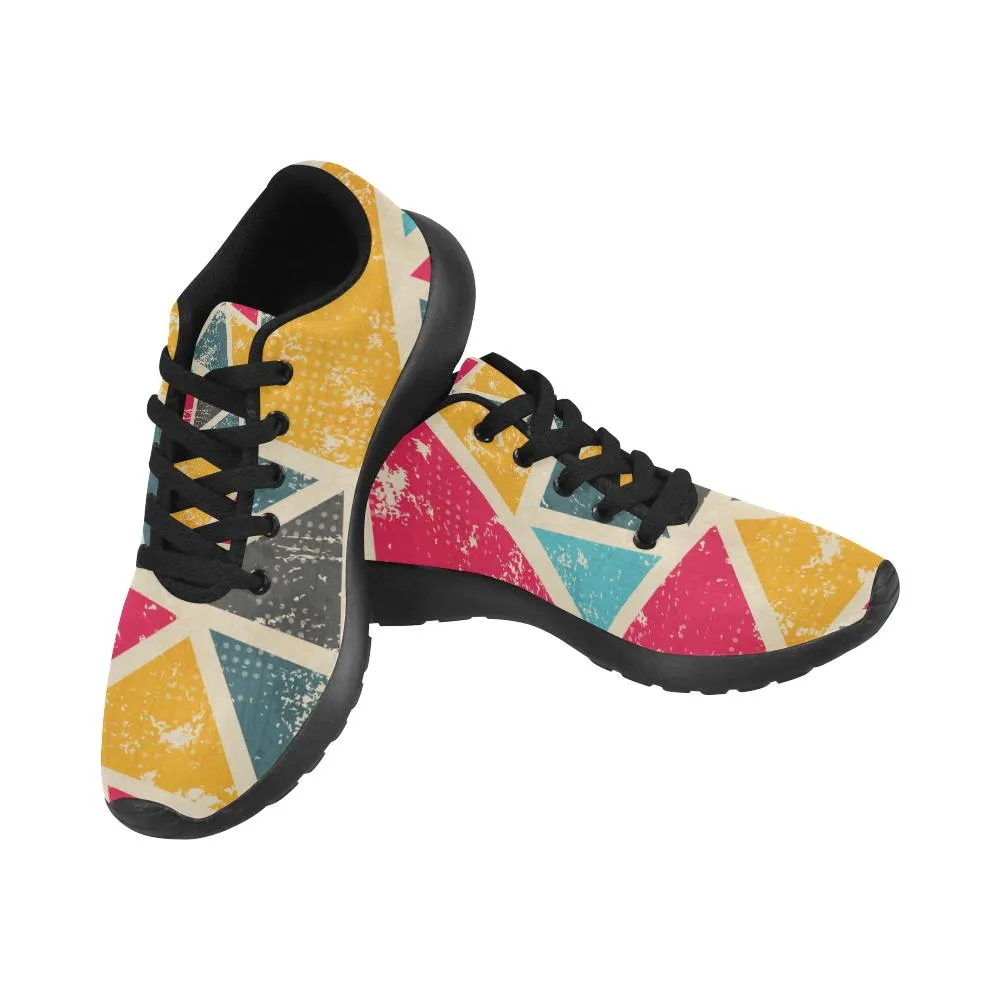 Zenzzle colored triangle pattern Women's Running shoes Casual Lightweight Athletic Sneakers US size 6-15