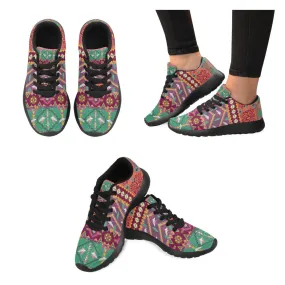 Zenzzle colorful aztec pattern with birds print Women's Running shoes Casual Lightweight Athletic Sneakers US size 6-15