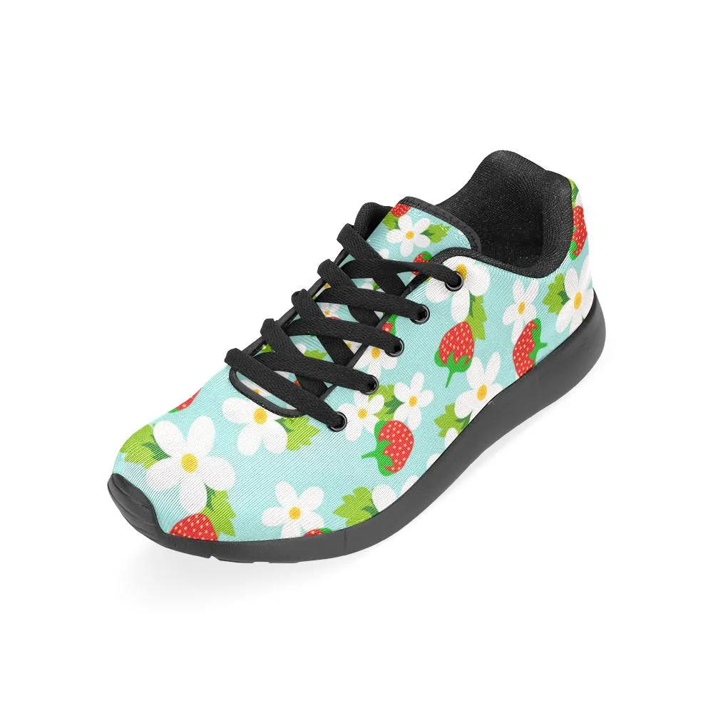 Zenzzle colourful Strawberry pattern print Women's Running shoes Casual Lightweight Athletic Sneakers US size 6-15