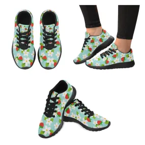 Zenzzle colourful Strawberry pattern print Women's Running shoes Casual Lightweight Athletic Sneakers US size 6-15
