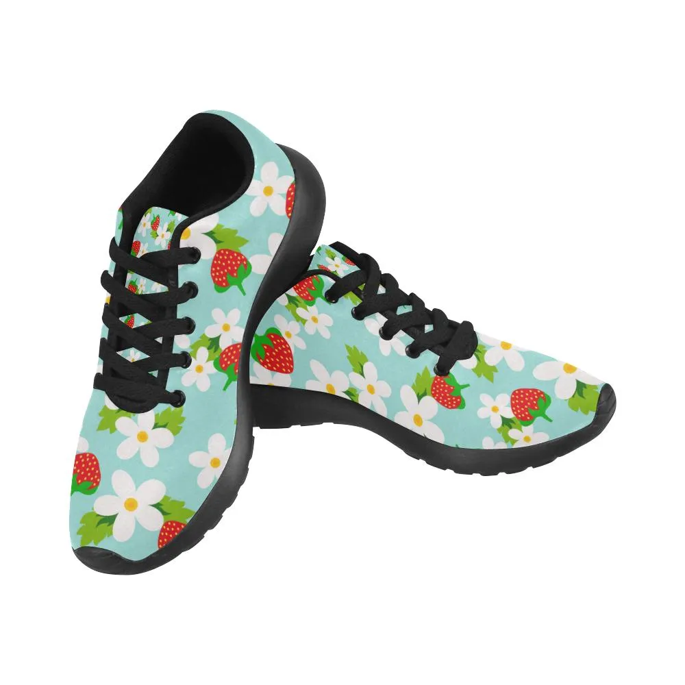 Zenzzle colourful Strawberry pattern print Women's Running shoes Casual Lightweight Athletic Sneakers US size 6-15