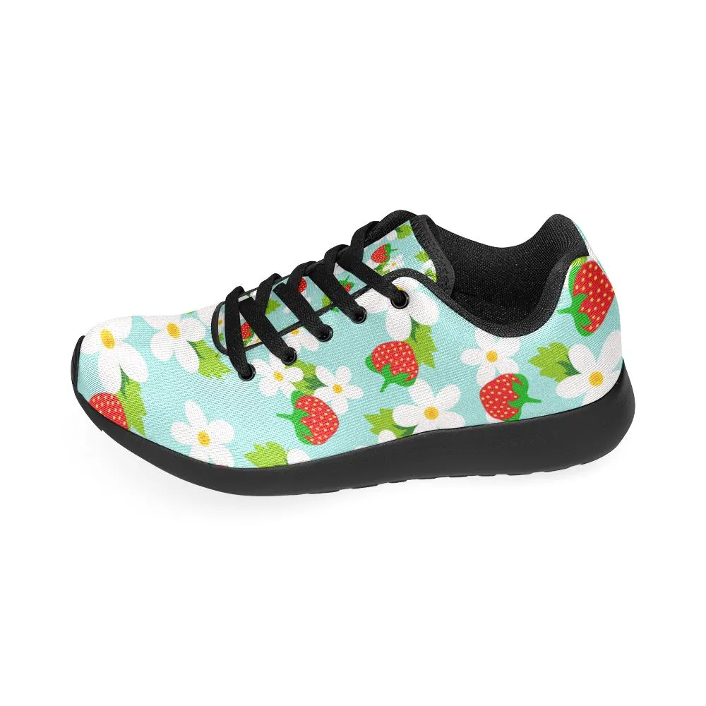 Zenzzle colourful Strawberry pattern print Women's Running shoes Casual Lightweight Athletic Sneakers US size 6-15