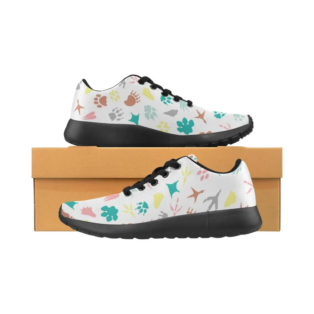 Zenzzle graphic animal paws pattern print on Women's Running shoes Casual Lightweight Athletic Sneakers US size 6-15