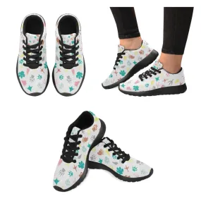 Zenzzle graphic animal paws pattern print on Women's Running shoes Casual Lightweight Athletic Sneakers US size 6-15