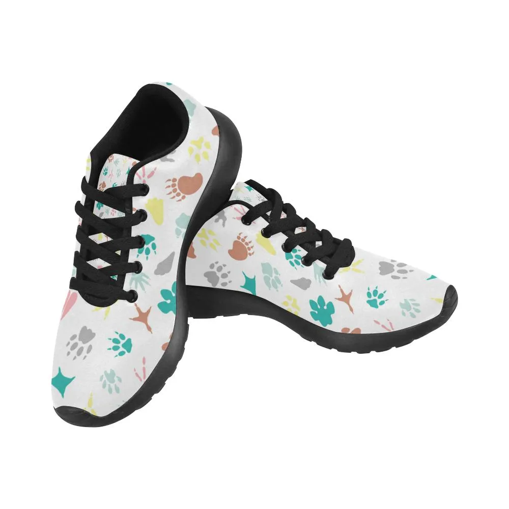 Zenzzle graphic animal paws pattern print on Women's Running shoes Casual Lightweight Athletic Sneakers US size 6-15