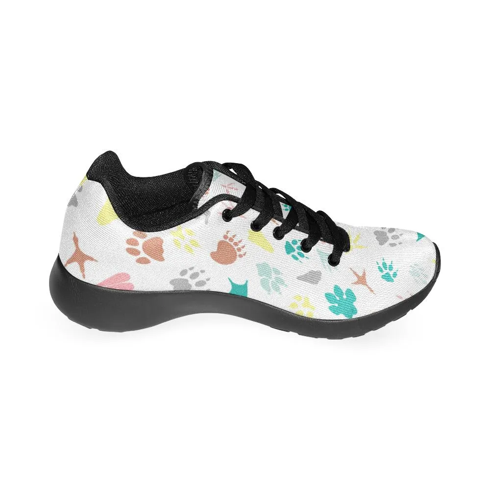 Zenzzle graphic animal paws pattern print on Women's Running shoes Casual Lightweight Athletic Sneakers US size 6-15