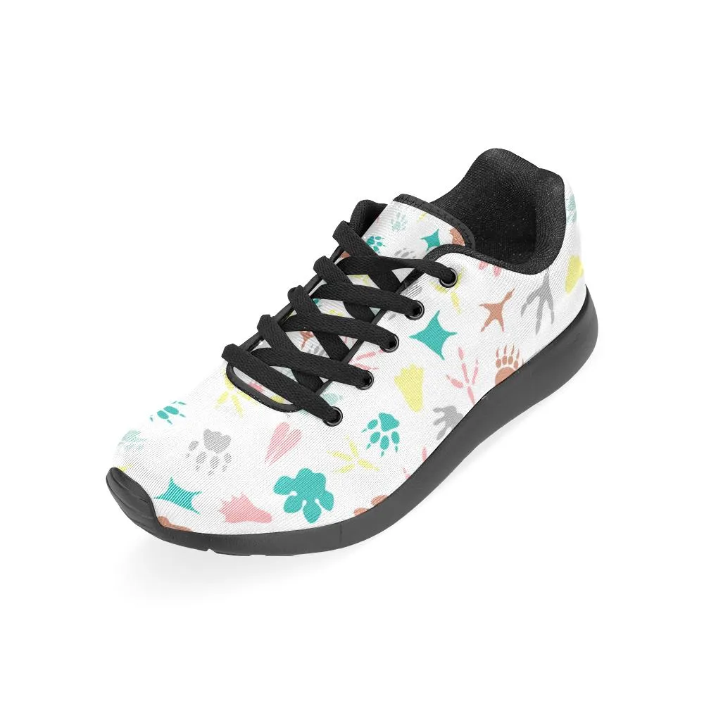Zenzzle graphic animal paws pattern print on Women's Running shoes Casual Lightweight Athletic Sneakers US size 6-15