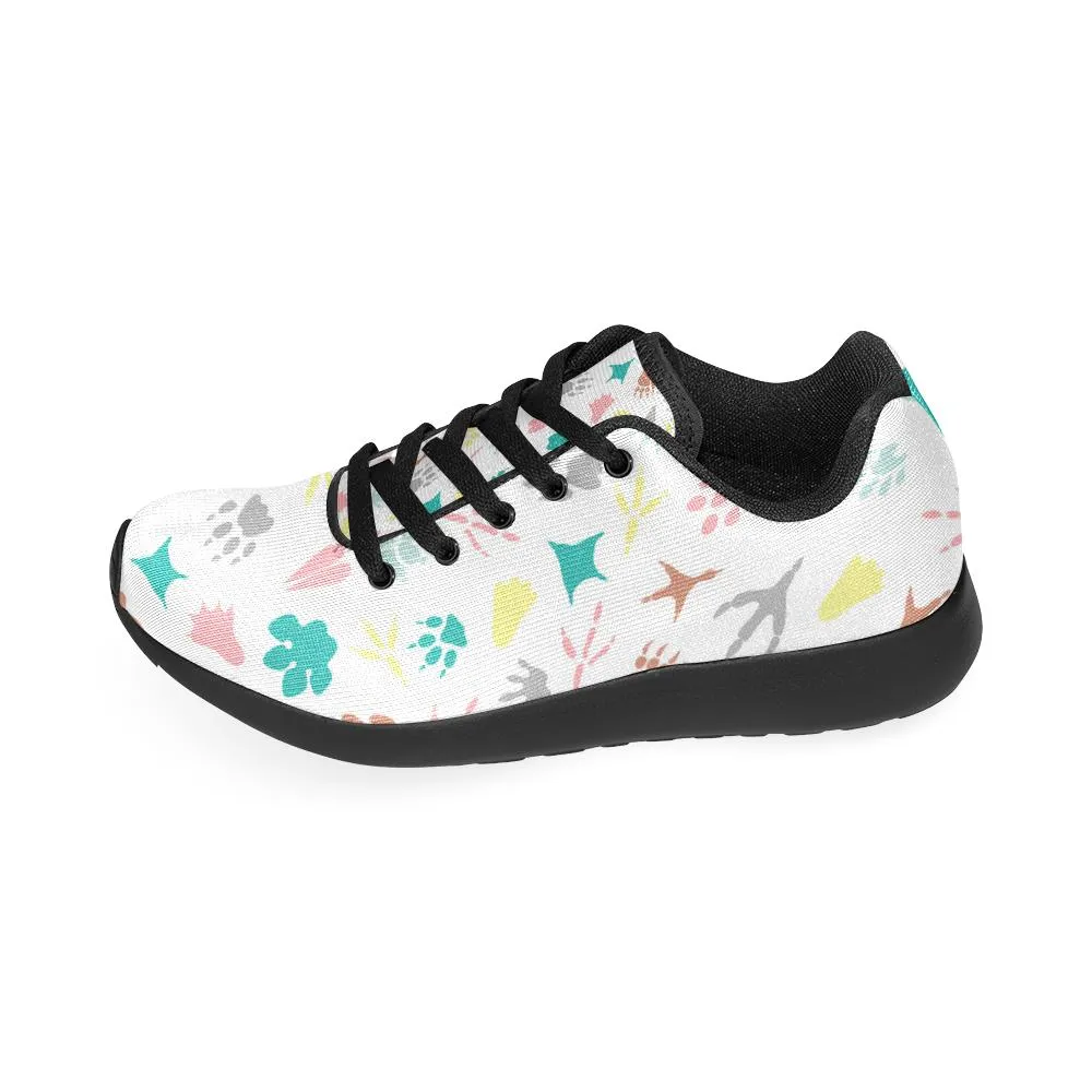 Zenzzle graphic animal paws pattern print on Women's Running shoes Casual Lightweight Athletic Sneakers US size 6-15