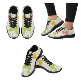 Zenzzle Motley horses pattern print on Women's Running shoes Casual Lightweight Athletic Sneakers US size 6-15