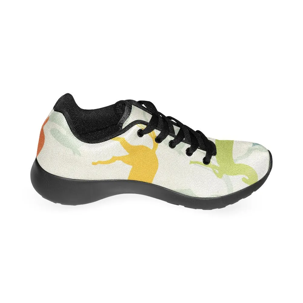 Zenzzle Motley horses pattern print on Women's Running shoes Casual Lightweight Athletic Sneakers US size 6-15