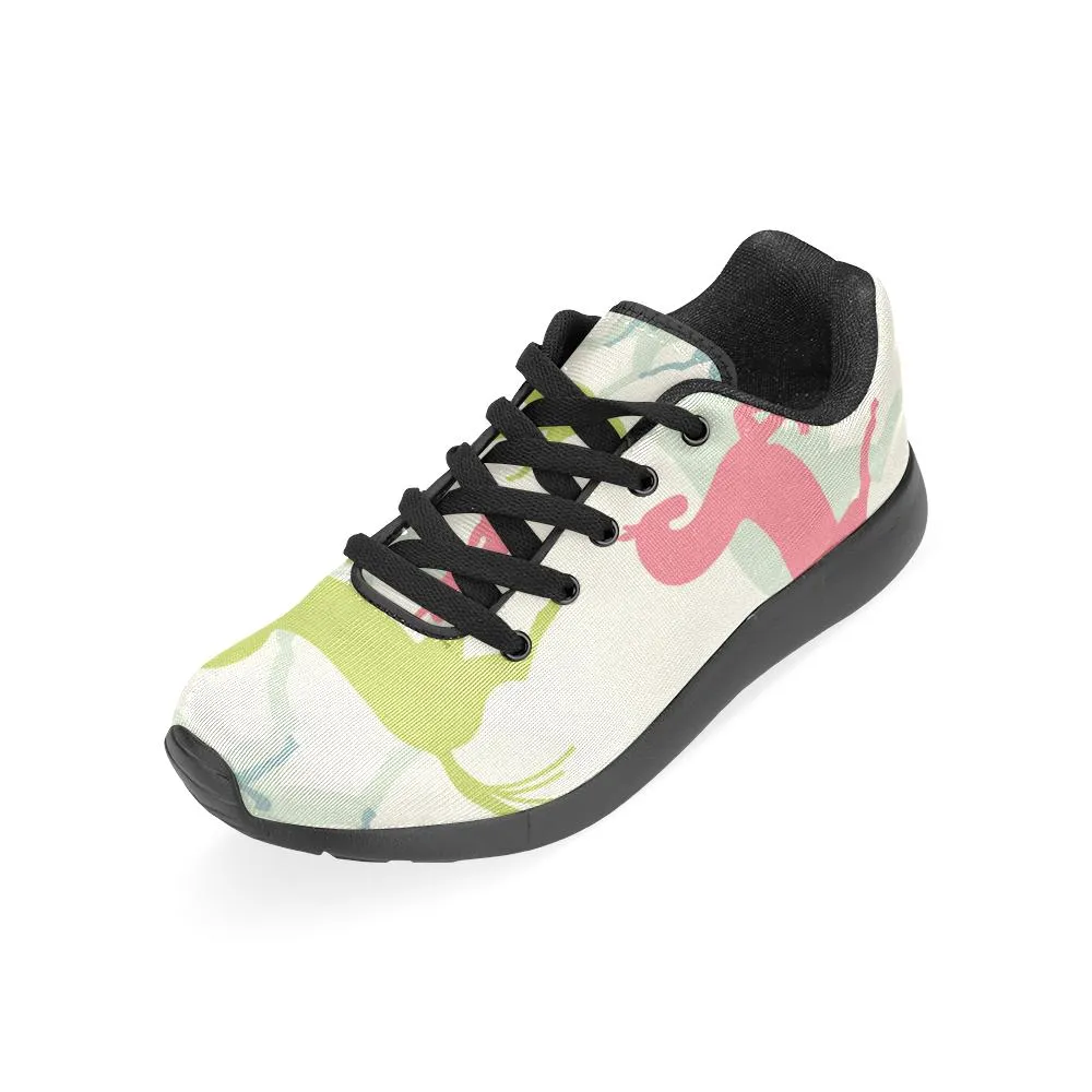 Zenzzle Motley horses pattern print on Women's Running shoes Casual Lightweight Athletic Sneakers US size 6-15