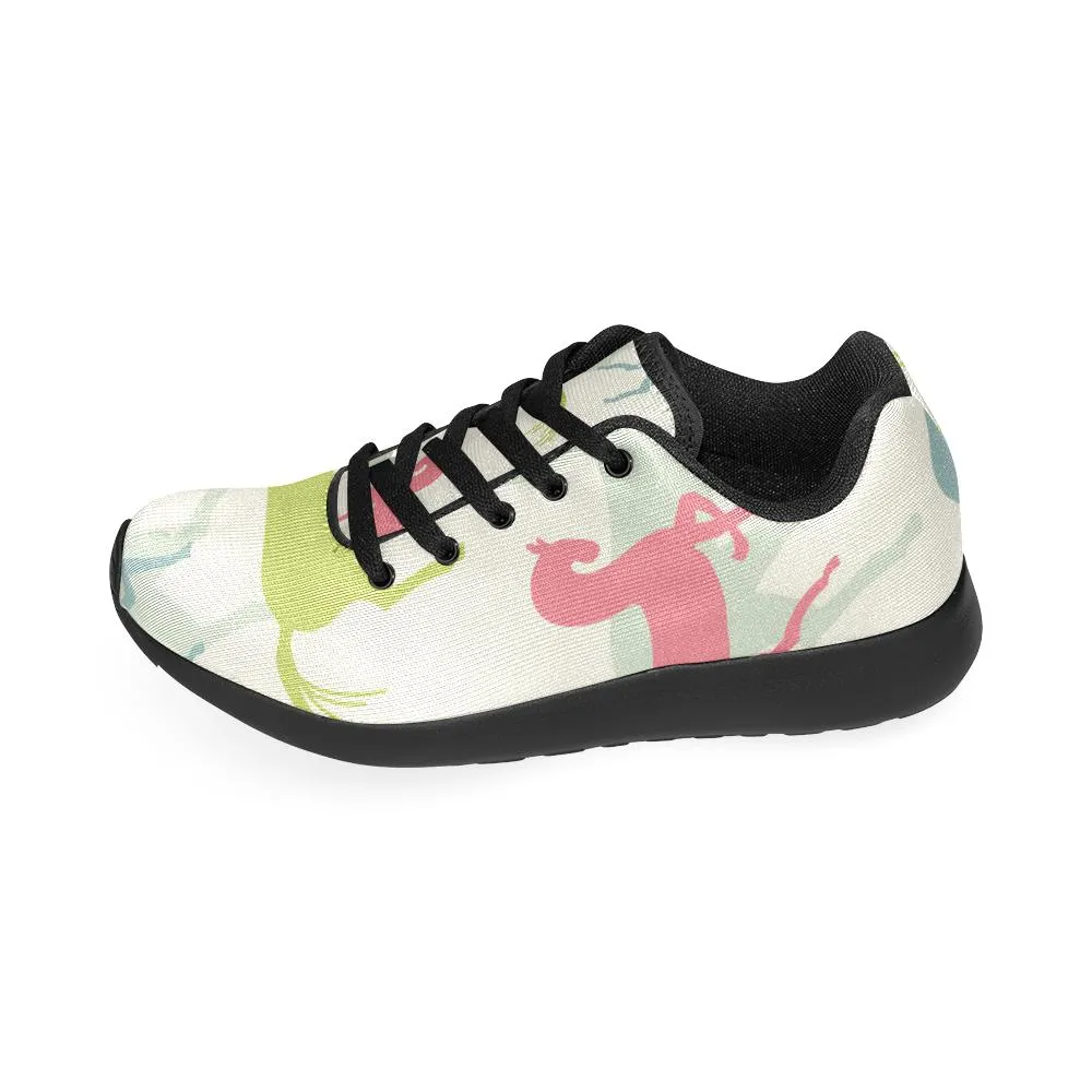 Zenzzle Motley horses pattern print on Women's Running shoes Casual Lightweight Athletic Sneakers US size 6-15