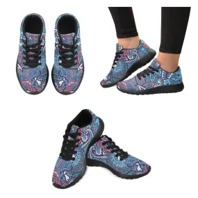 Zenzzle Sea life pattern print on Women's Running shoes Casual Lightweight Athletic Sneakers US size 6-15